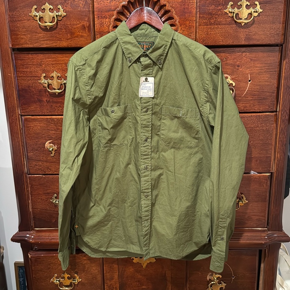 BEAMS for JCrew Men’s Utility Button Down Shirt